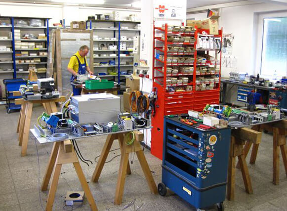 Die Werkstatt von Schaltanlagenbau Neumann